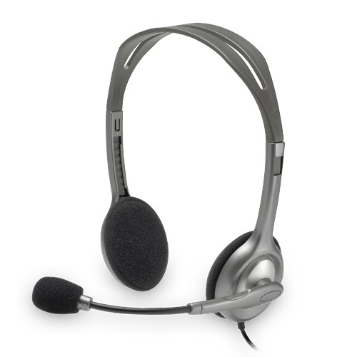 LOGITECH HEADSET H110 BLACK/SILVER 3.5MM